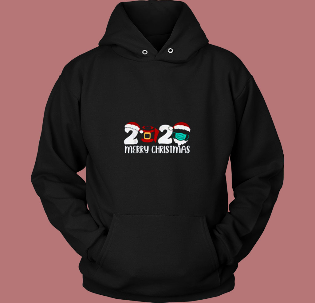 Merry Christmas 2020 Quarantine Christmas 80s Hoodie Merry Christmas 2020 Quarantine Christmas 80s Hoodie