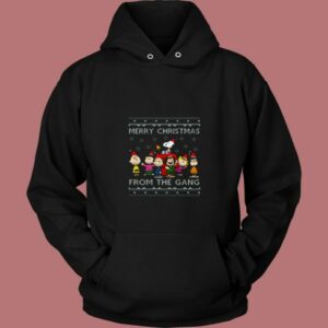 Merry Christmas The Peanuts Gang 80s Hoodie