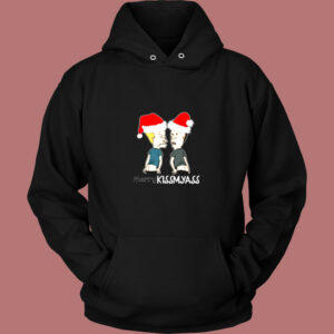 Merry Kissmyass Kiss My Ass Beavis And Butt Head Christmas Vintage Hoodie 1