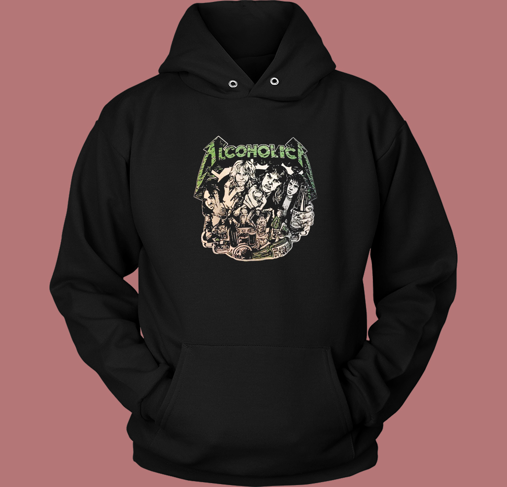 Metallica Alcoholica Parody Hoodie Style Metallica Alcoholica Parody Hoodie Style