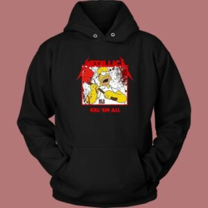 Metallica Homer Kill Em All Hoodie Style