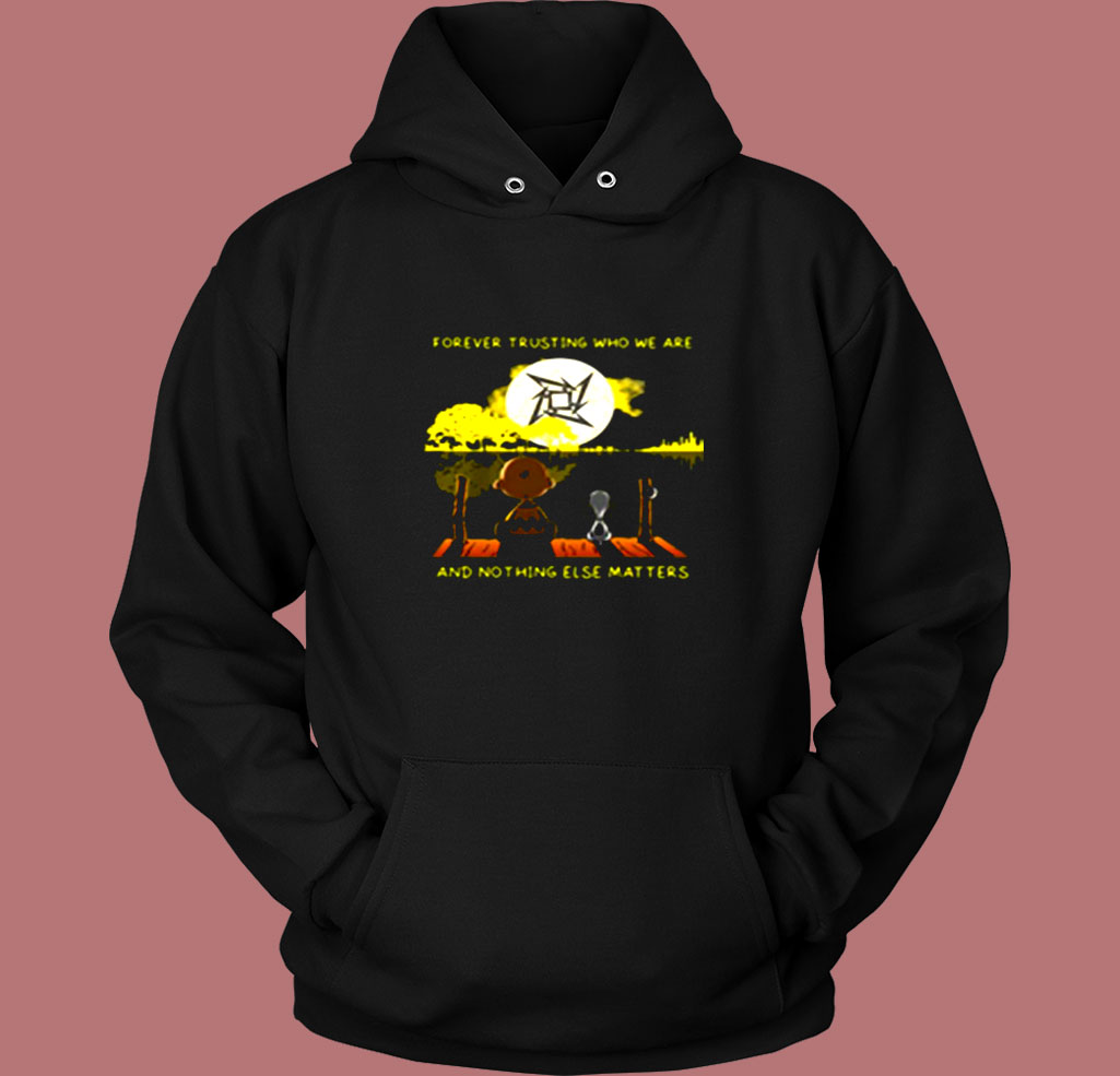 Metallica Snoopy And Charlie Brown Forever Trusting Vintage Hoodie Metallica Snoopy And Charlie Brown Forever Trusting Vintage Hoodie