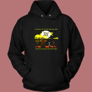 Metallica Snoopy And Charlie Brown Forever Trusting Vintage Hoodie