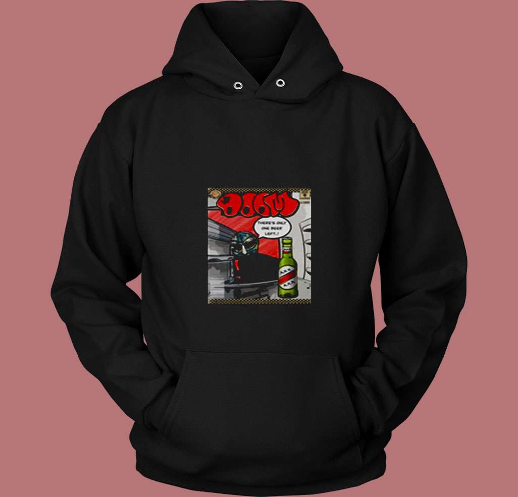 Mf Doom One Beer Comic 80s Hoodie Mf Doom One Beer Comic 80s Hoodie