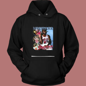 Michael Jordan Three Peat Vintage Hoodie