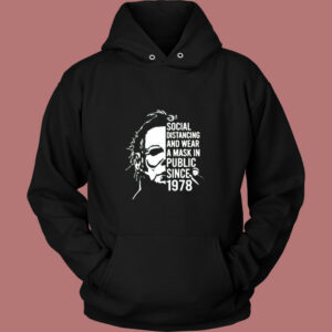 Michael Myers Halloween Social Distancing Vintage Hoodie