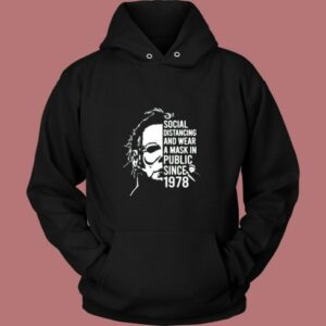 Michael Myers Halloween Social Distancing Vintage Hoodie