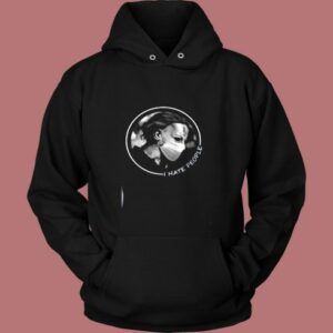 Michael Myers I Hate People Face Mask Vintage Hoodie