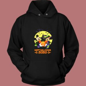 Mickey And Minnie Happy Halloween 2020 Vintage Hoodie