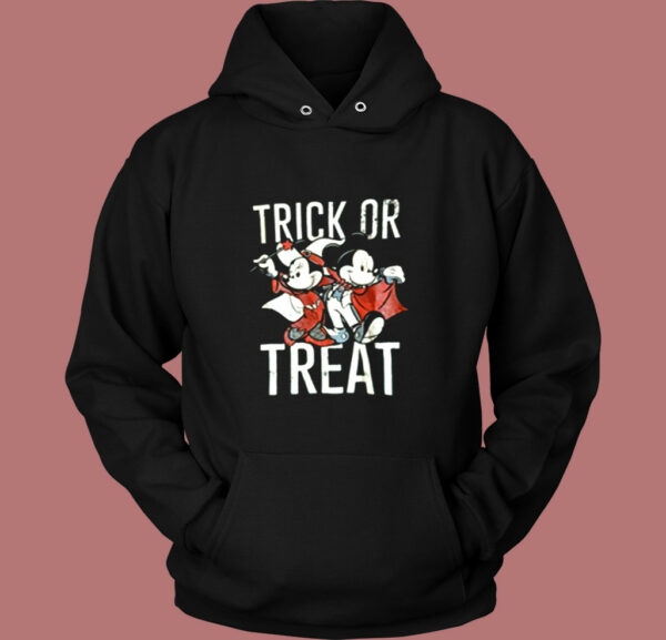 Mickey And Minnie Trick Or Treat Halloween Vintage Hoodie