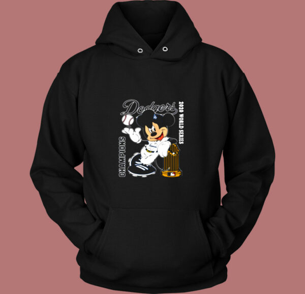Mickey Mouse La Dodgers 2020 World Series Champions Vintage Hoodie