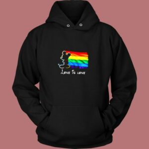 Mickey Mouse Lgbt Pride Love Is Love Vintage Hoodie