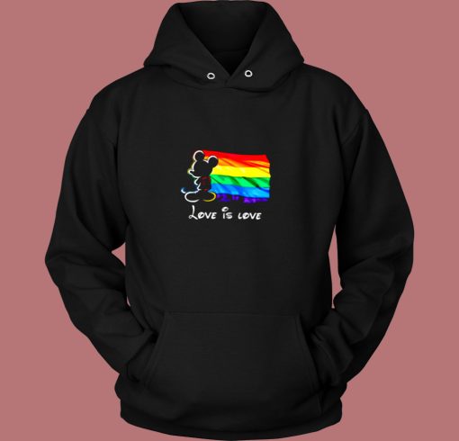Mickey Mouse Lgbt Pride Love Is Love Vintage Hoodie Mickey Mouse Lgbt Pride Love Is Love Vintage Hoodie