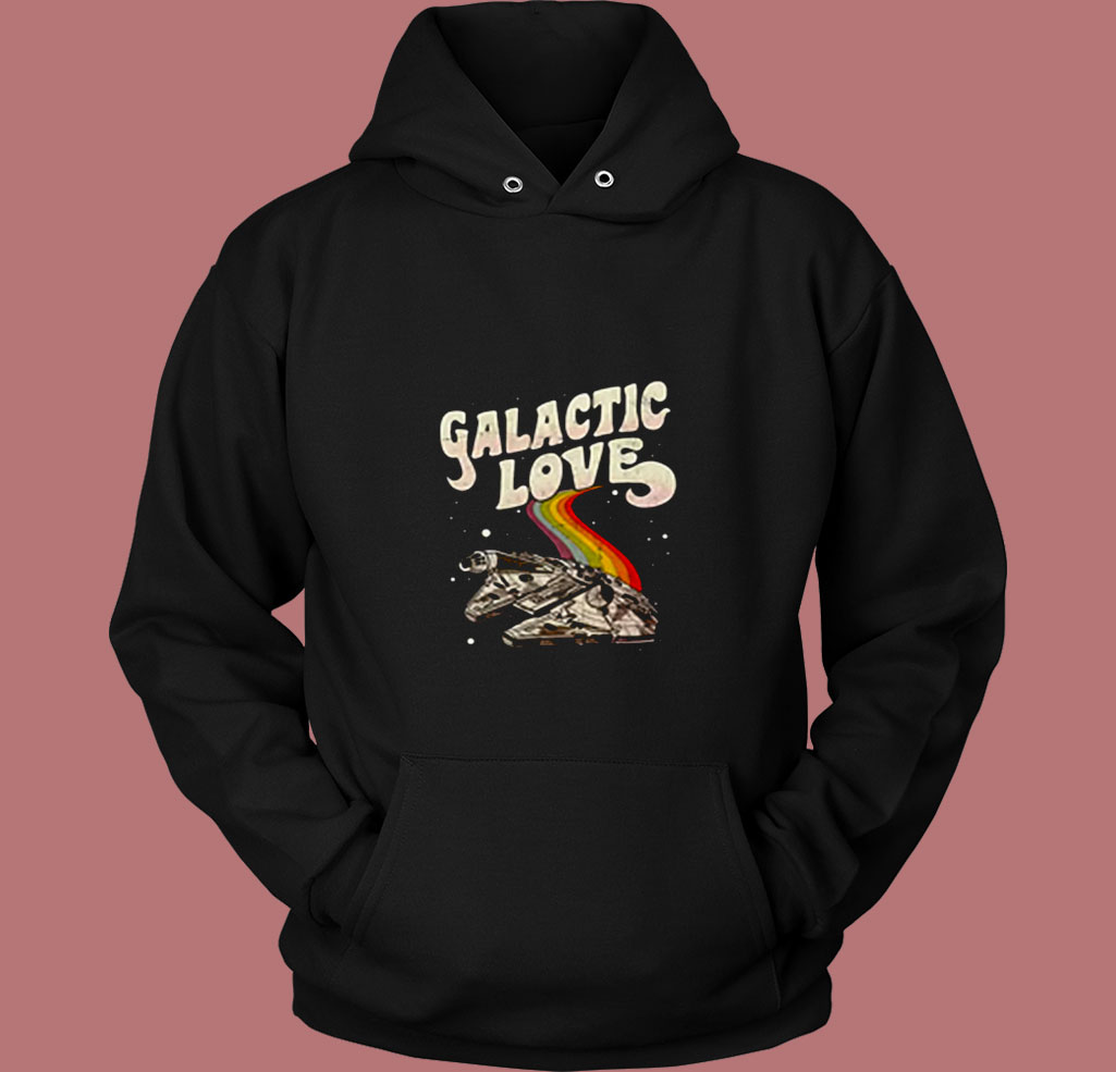 Millennium Falcon Galactic Love 80s Hoodie Millennium Falcon Galactic Love 80s Hoodie