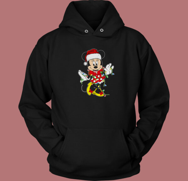 Minnie Funny Christmas Light Hoodie Style