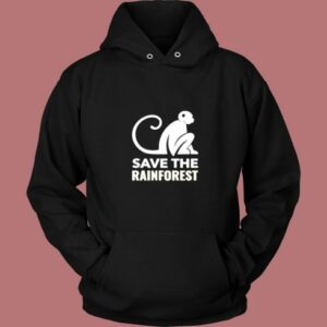 Monkey Save The Rainforest Vintage Hoodie