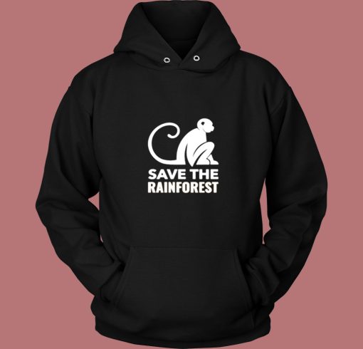 Monkey Save The Rainforest Vintage Hoodie Monkey Save The Rainforest Vintage Hoodie