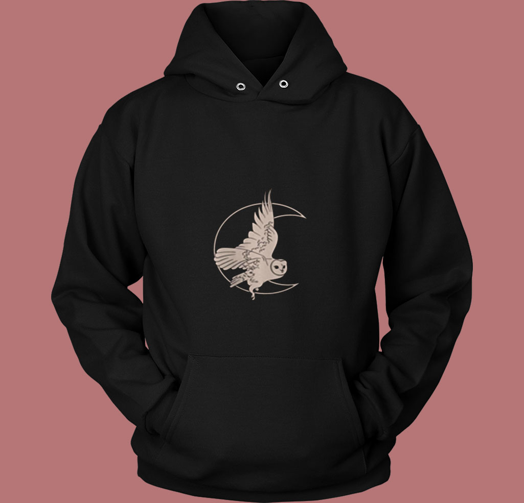 Moon Witch Barn Owl 80s Hoodie Moon Witch Barn Owl 80s Hoodie