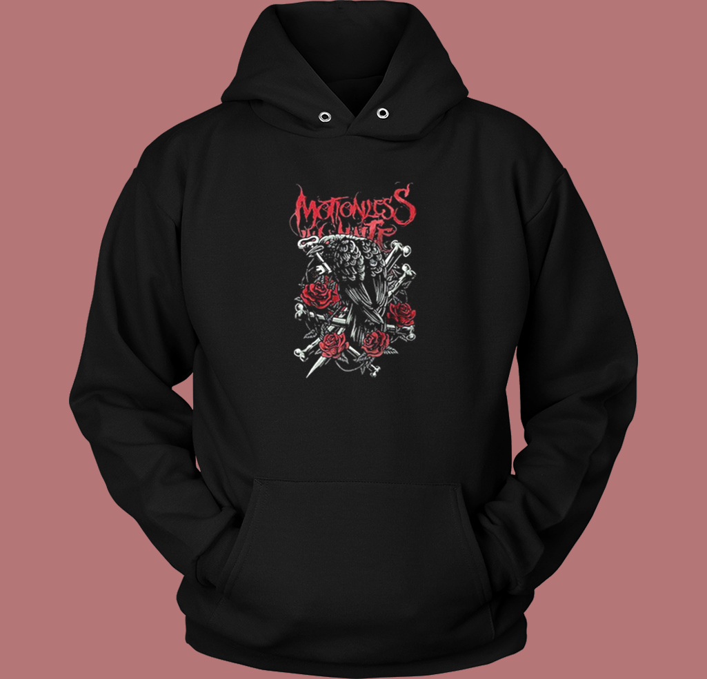 Motionless In White Evil Crow Hoodie Style Motionless In White Evil Crow Hoodie Style