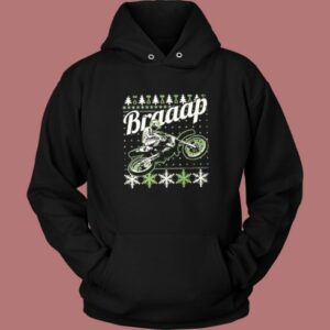 Motocross Braaap Ugly Christmas Hoodie Style
