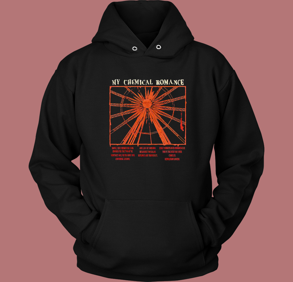 My Chemical Romance Bullets Tracks Hoodie Style My Chemical Romance Bullets Tracks Hoodie Style