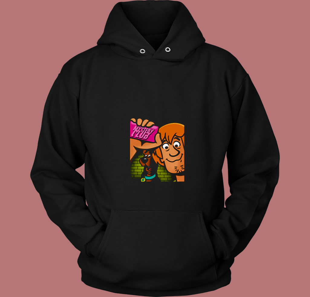 Mystery Club Scooby Doo X Shaggy 80s Hoodie Mystery Club Scooby Doo X Shaggy 80s Hoodie