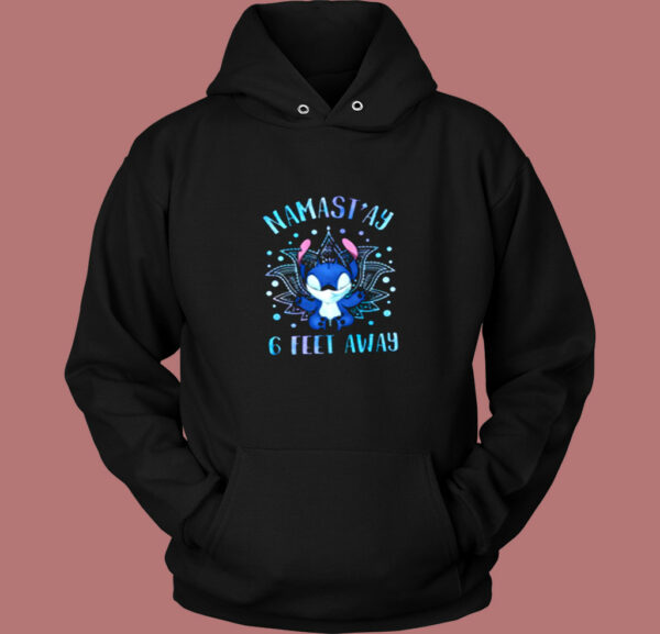 Namast’ay 6 Feet Away Stitch Vintage Hoodie
