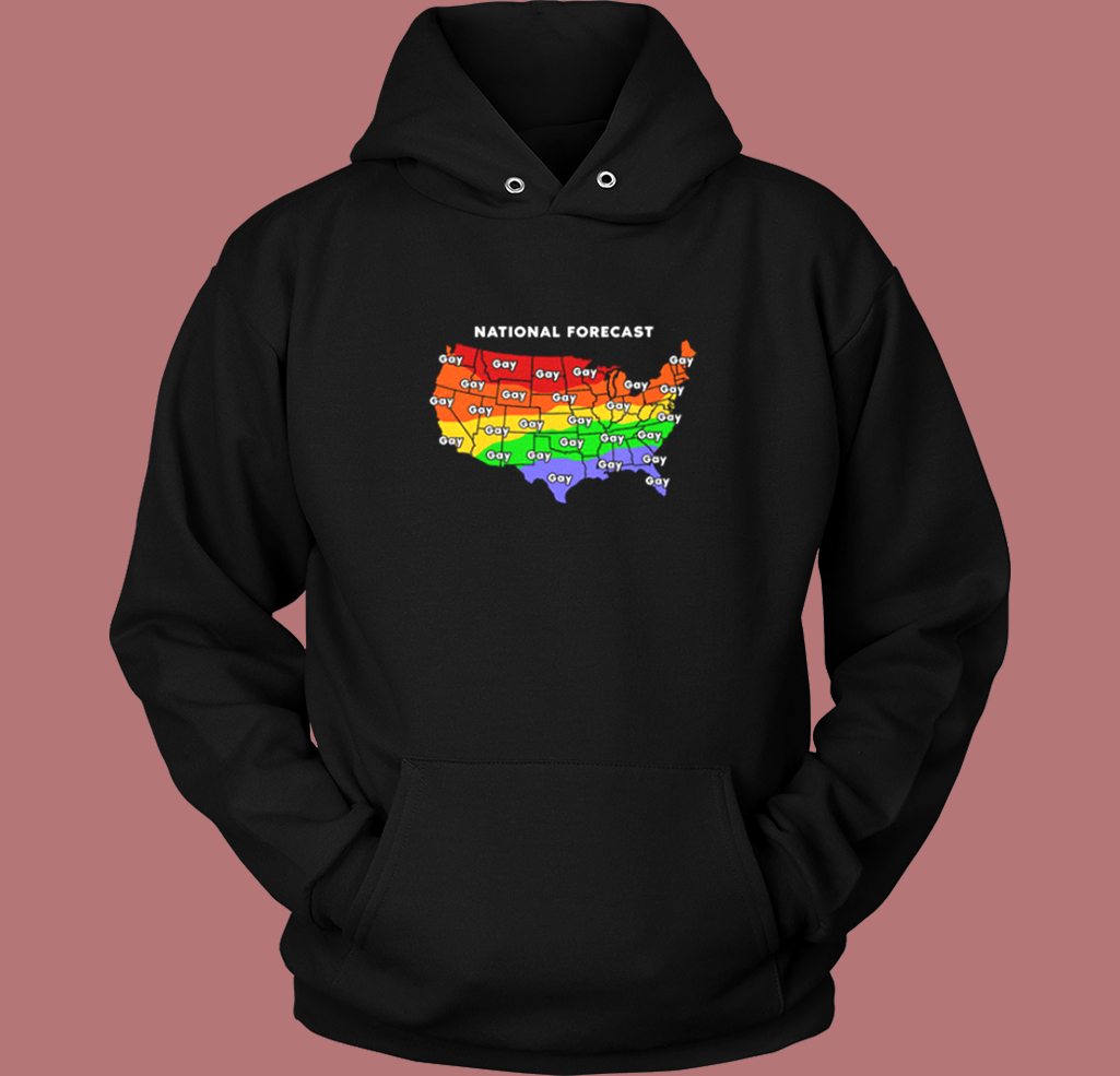 National Forecast Map Gay Hoodie Style National Forecast Map Gay Hoodie Style