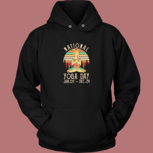 National Yoga Day Aesthetic Hoodie Style 1