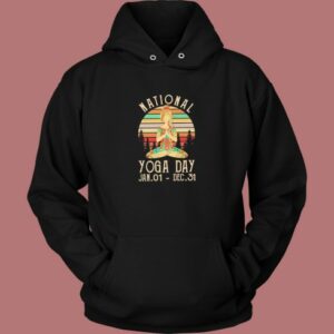 National Yoga Day Aesthetic Hoodie Style 2