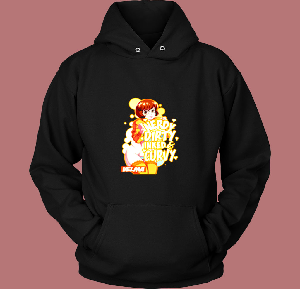 Nerdy Dirty Inked And Curvy Scooby Doo Vintage Hoodie Nerdy Dirty Inked And Curvy Scooby Doo Vintage Hoodie