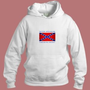 Never Apologize For Being Right Aesthetic Hoodie Style
