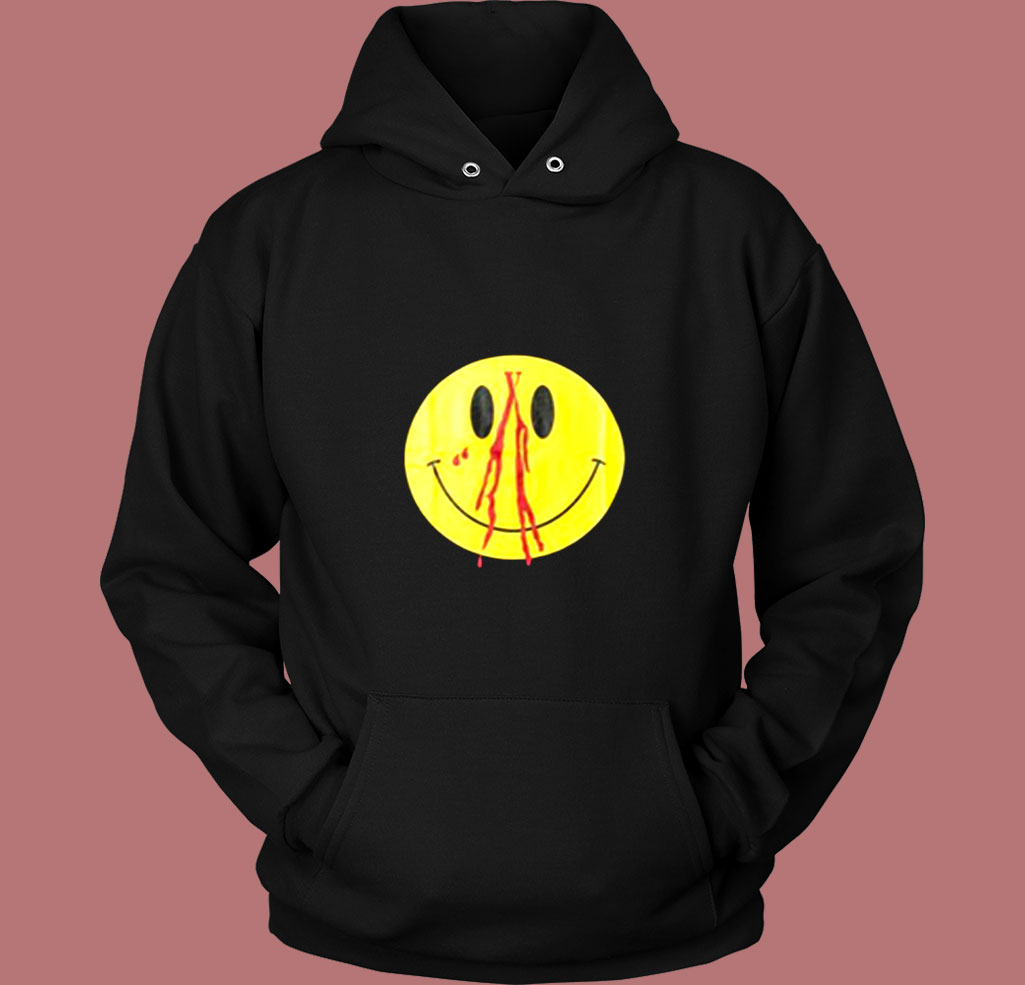 New Vlone Friends Smiley Face Vintage Hoodie New Vlone Friends Smiley Face Vintage Hoodie