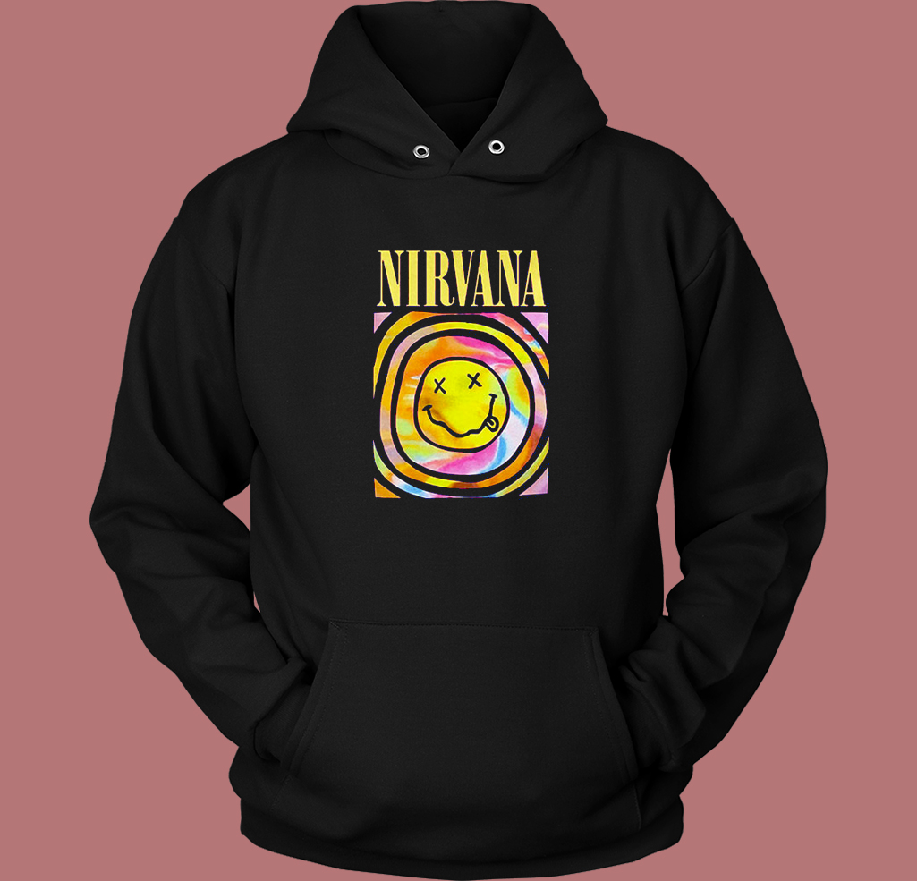 Nirvana Pink Smiley Hoodie Style Nirvana Pink Smiley Hoodie Style