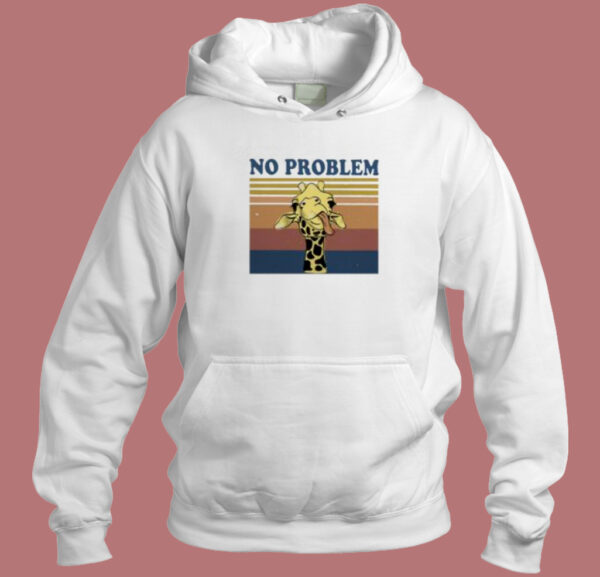 No Problem Funny Giraffe Vintage Hoodie Style