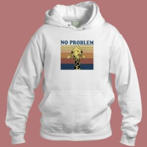 No Problem Funny Giraffe Vintage Hoodie Style