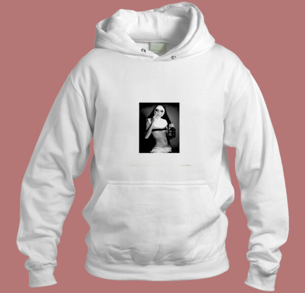Nun Smoking And Drinking Aesthetic Hoodie Style