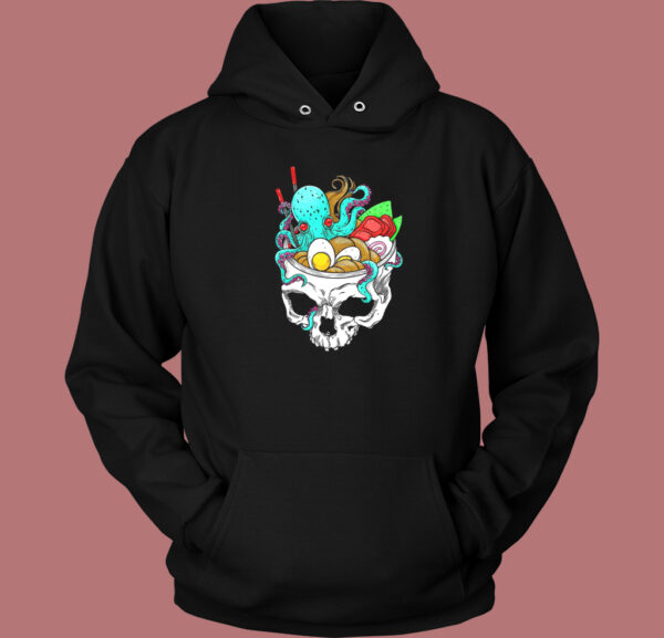 Octopus Skull Ramen Hoodie Style
