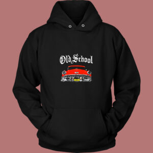Old School Red Car Vintage Hoodie