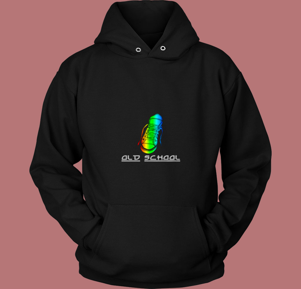 Old School Vintage Sneakers 80s Hoodie Old School Vintage Sneakers 80s Hoodie