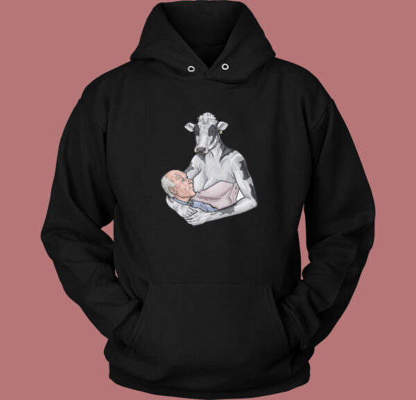 PETA Drinking Cows Milk Hoodie Style