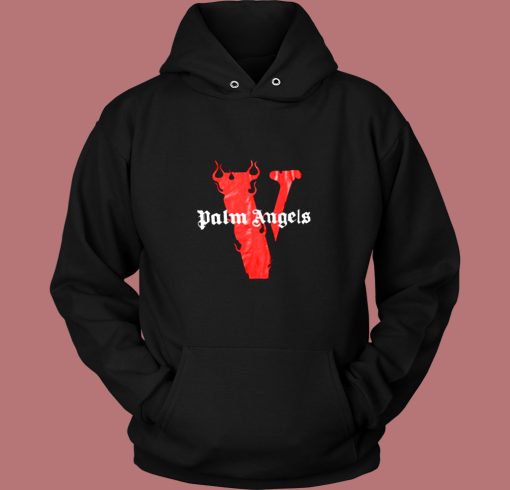 Palm Angels X Vlone Tee Flames Vintage Hoodie Palm Angels X Vlone Tee Flames Vintage Hoodie