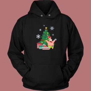 Patrick Around Christmas Tree Hoodie Style