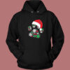 Paw Snowflake Santa Hat Hoodie Style