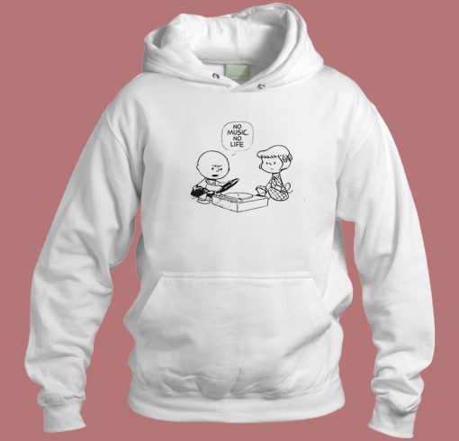 Peanuts No Music No Life Funny Hoodie Style Peanuts No Music No Life Funny Hoodie Style