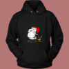 Peanuts Snoopy Woodstock Antlers Santa 80s Hoodie