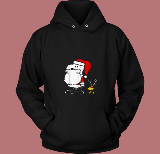 Peanuts Snoopy Woodstock Antlers Santa 80s Hoodie Peanuts Snoopy Woodstock Antlers Santa 80s Hoodie