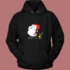 Peanuts Snoopy Woodstock Antlers Santa Claus Vintage Hoodie