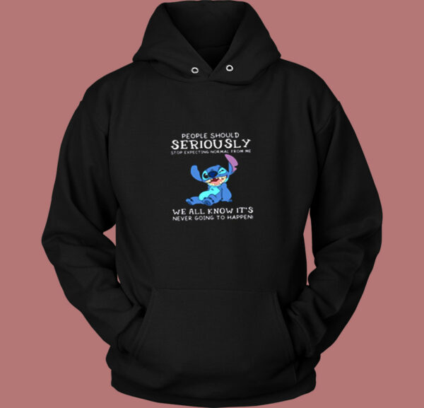 People Should Not Expecting Normal From Me Stitch Vintage Hoodie