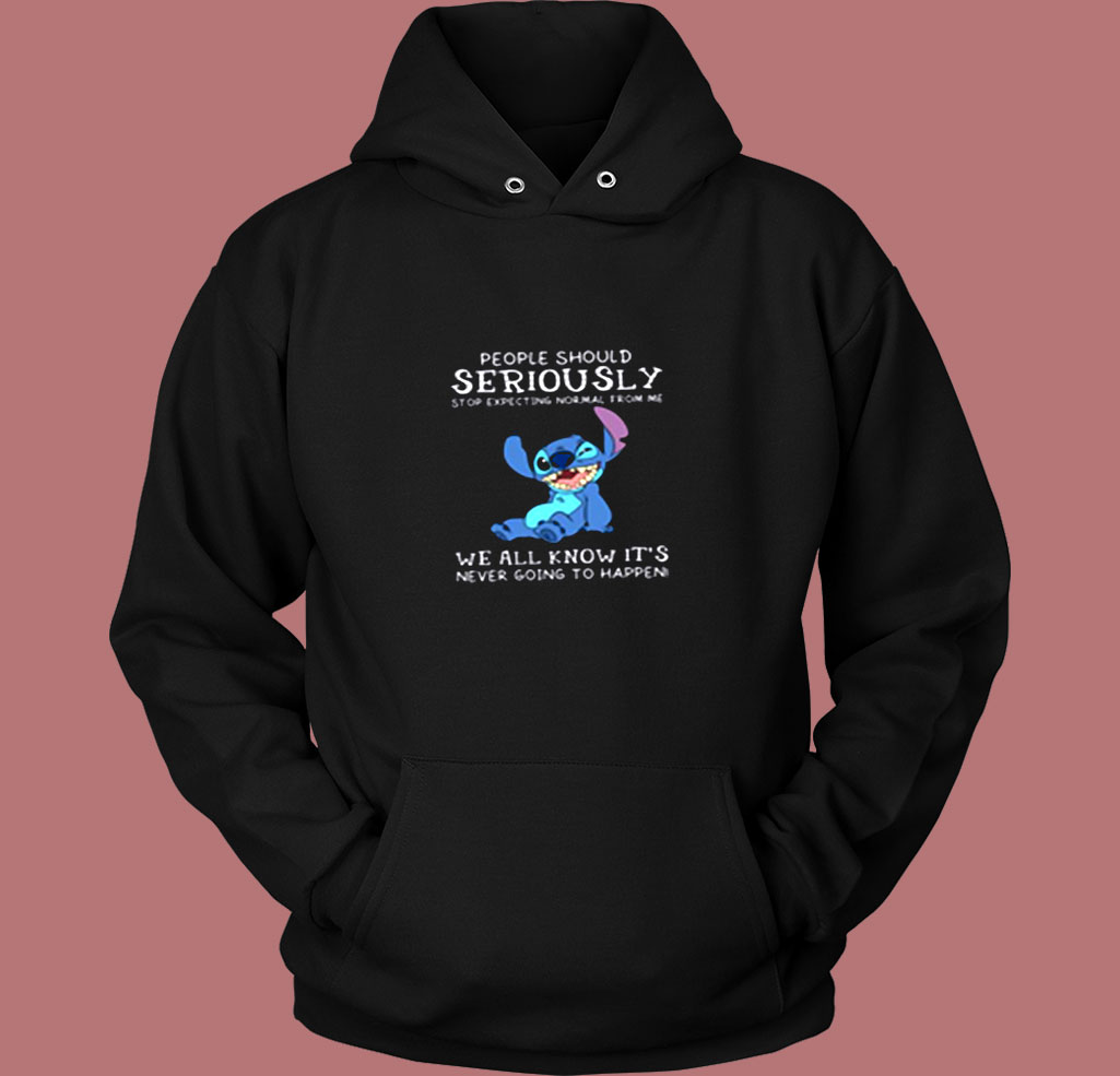 People Should Not Expecting Normal From Me Stitch Vintage Hoodie People Should Not Expecting Normal From Me Stitch Vintage Hoodie